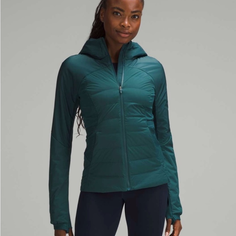 NWT! Lululemon Down For It All Jacket Storm Teal Size 4